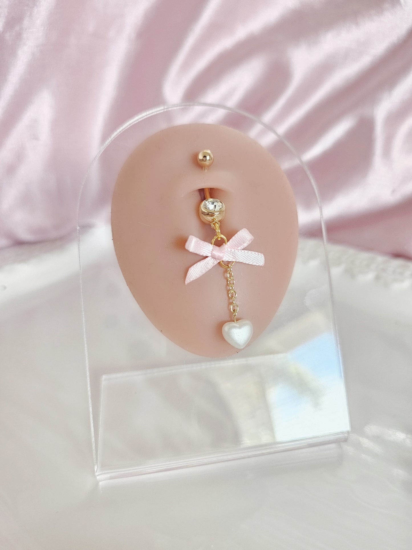 heart drop belly rings