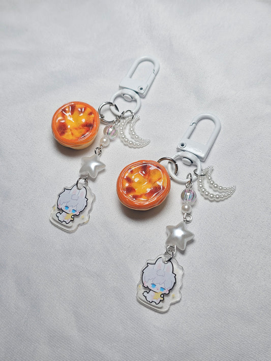 Questionable Eggtart Keychain