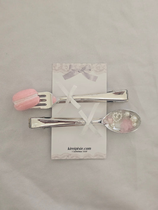 Pink Macaroon Kitchen Clips 🎀