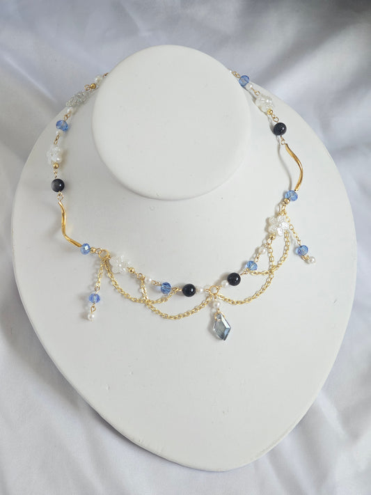 Frozen in Time Necklace (Gold toned version)