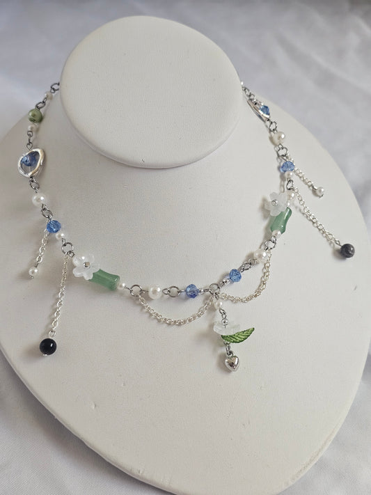 Sacred Tree Necklace (Silver toned version)